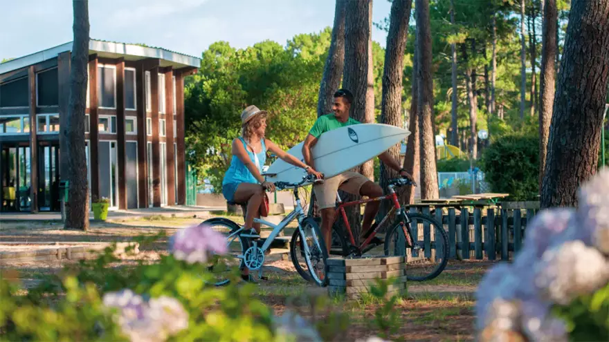 Promenade en vélo à Biscarrosse