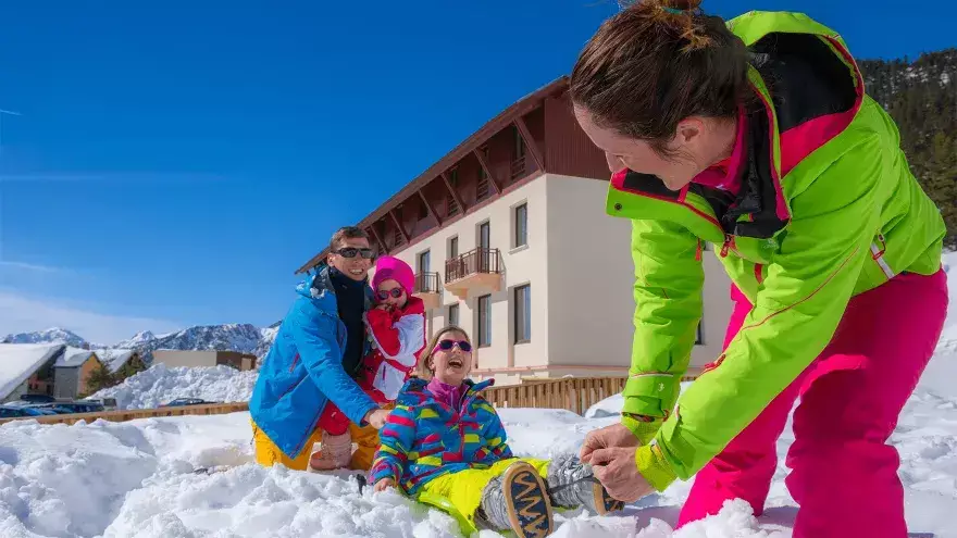 Luge devant le village VTF Montgenèvre