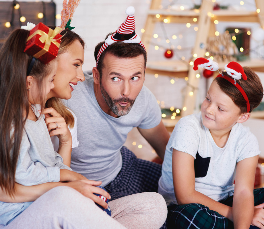 Fête de noël en famille