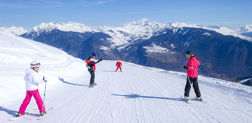 Skiing at Doucy/Valmorel